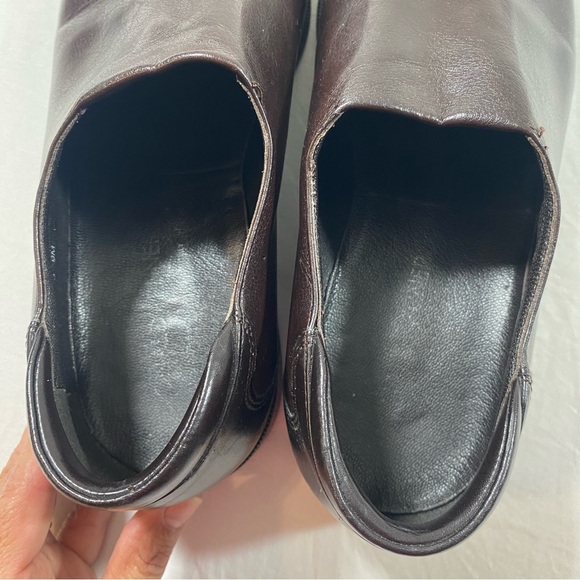 Donald PLINER LOAFERS Men's Brown Leather Shoes Made In Italy - Picture 9 of 12